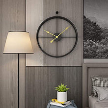 EHVYBDX Outdoor Garden Wall Clock 50 Cm Large Round Wrought Iron Garden Clock Giant Open Face RWaterproof Outdoor Clock Indoor Outdoor Decoration Mute Quartz Wall Clock Outside Clock