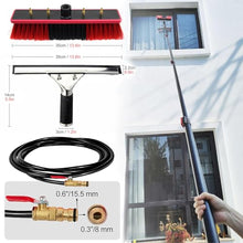 Eastnmythet High Altitude Window Cleaning Telescopic Brush, Water Fed Poles Kit with Scraper, Solar Panel Cleaning Brush, 12-36ft,9m/30ft