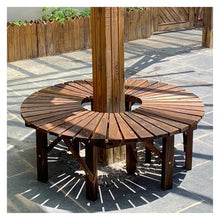 BXKCFYBSQ Tree Bench Wrap Around,Hardwood Circular Garden Bench,Outdoor Tree Ring Seat,for Patio Park Landscape Decor,Capacity 400KG