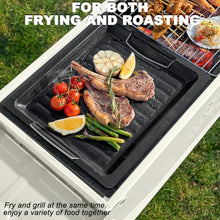 TT-YEL Foldable Charcoal Grill, Portable Metal Outdoor Grill, Large Capacity for 8-15 People, with Grill Grid, Vents, Large Surface Stand, Garden Grill, Easy to Clean and Removable,Black
