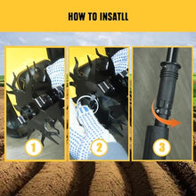 20V Electric Small Rotavator, Cordless Tiller Cultivator, with 2000mAh Rechargeable Battery, 22cm Working Width, 16cm Working Depth, for Garden, Vegetable Plots