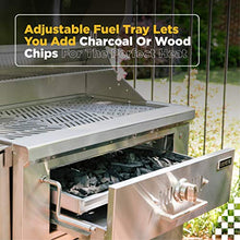 COYOTE OUTDOOR LIVING 36-Inch Built-in Charcoal Grill C1CH36 Stainless Steel