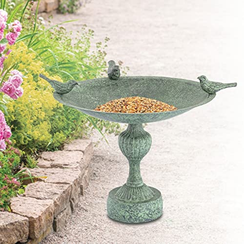 SPI Home 41115 20.50 x 16.50 x 14.50 in. Three Little Birds Birdfeeder - Aluminium
