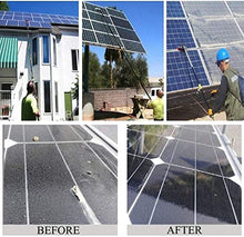 DKXCOSQ 3-12 m Wash Brush with Water Connection, Telescopic Rod Window Cleaning, Extendable Conservatory Roof, Cleaning Photovoltaic and Solar Panels, 12 m Rod, 50 cm Brush