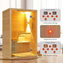 OUTEXER Traditional Steam Sauna 240V 3KW Home Spa Room for 2-3 Person