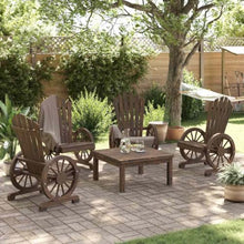 GKMBCVDFR Patio Adirondack Chairs 4 pcs Solid Fir Wood