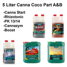 Canna Coco Nutrient Package - Part A & B, Boost, Cannazym, PK 13/14, Start & Rhizotonic (20L)