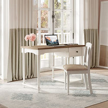 Jofran Inc. Grafton Farms USB Charging Desk and Chair Set Off-white