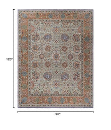Safavieh Old World Collection Handmade Traditional Oriental Area Rug 8' x 10' Light Green / Gold