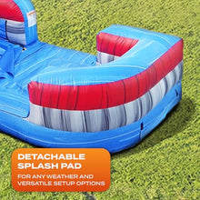 JumpOrange Ocean Battle Wet Dry Obstacle Course with Pool + Blower (Right Piece)