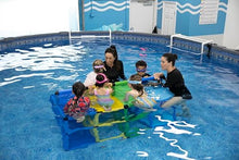 Funphix Outer Railing Swimming Pool Platform for Toddlers and Kids – Learn to Swim Outdoor Playset – Multi-Level Toddler Swim Platform for Swim School, Backyard Pool – Colorful Kids Pool Equipment