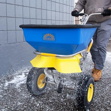 Spyker Winter Spreader Kit Ergo-Pro 100 Pound Ice Melt Spreader Blue