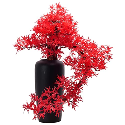YXIANG56Q Fake Plants Artificial Bonsai Tree Artificial Plant with Ceramic Pot Indoor Desktop Decoration Crafts Faux Plant for Home Office Decoration, Height 22'' Bonsai Tree