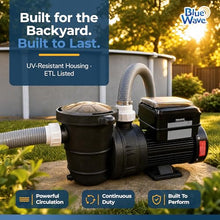 Blue Wave Tidal Wave 1.5 HP Variable Speed Pool Pump for Above Ground Pools
