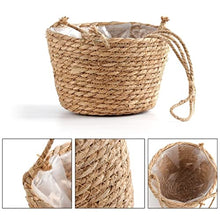 SDREYKUF Garden Pots Planters Indoors Weaving Flower Hanging Basket Plant Hanger for Plants Home Balcony Decoration