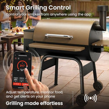 Jocoevol Wood Pellet Smoker 850sq. in Cook Area Grill Electric BBQ Grills