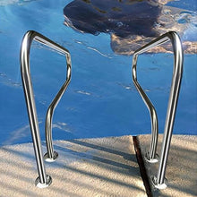 BSNANCA Pool Handrails 1mm Thickness Stainless Steel Swimming Pool Hand Rail Cover Sliver Grip for Pool Handrails Pool Handrail Cover, Easy Mount Hand Grab Rail