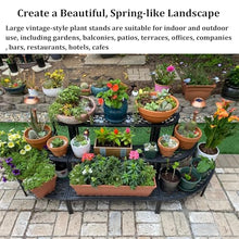 Laohucai 3 Tier Plant Stand Flower Pot Rack, Length 190cm Extra Large Plant Stand Flower Pot Rack, for Home Patio Garden Balcony Patio Yard Office Company Commercial Space