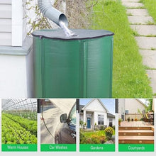 GPDJHRTI Rainwater Barrels, Stable and Structure, Large Water Storage Capacity(Black,1000L)