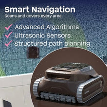 BWT BATBROWN Cordless Robotic Pool Cleaner, Cleans Floor, Walls & Waterline, Up to 3-Hour Runtime, 4,500 GPH Suction, for Above-Ground & In-Ground Pools