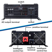 LMYYDES 5000W/8000W/10000W/12000W Pure Sine Wave Power inversor Solar 12V/24V/48V/60V/72V to 110V/220V AC, LCD Display, for Home Solar RV Truck Car 12000W-48Vto110V