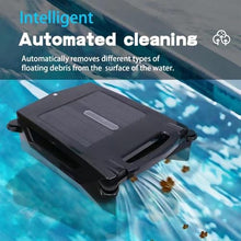 Solar Pool Cleaning Robot, Cordless Cleaner, Rechargeable Dual-Mode Automatic Skimmer, Working More Than 300 Mins