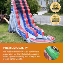 JumpOrange Commercial Water Slide with Splash Pool Titanium