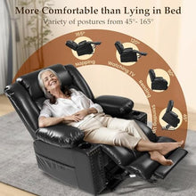 UOPYNE Large Wide Power Lift Recliner with Massage Heat & Extended Footrest
