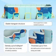 MQELHKCYSGX Foldable Children's Swimming Pool, Portable PVC, Non-Slip, Suitable for Large, Medium and Small Dogs as Well as Children, 1.6 Meters, Blue