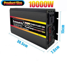 XDZT 100W 12V Monocrystalline Silicon Solar Panel Charging Kit with 10000W DC12V-AC110V/220V Car Inverter + 50A Solar Controller, Suitable for Cars, RVs and Campers(12V-110V)