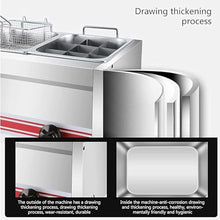 Professional Commercial Gas Fryer, Stainless Steel LPG Fryer, Adjustable Firepower, with Baskets and Lid, Easy Cleaning Singlecylinder20l