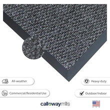 Calloway Mills 14CHA0812 Teton Door/Entry Mat, 8' x 12', Charcoal