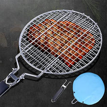 NSUQOA JSEIAJB Stainless Steel Round BBQ Grill Mesh Home Roast Bacon Grill Tool Iron Barbecue Accessories Non-Stick BBQ