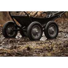 Hawk Crawler Multi-Use Folding Cart for Hunting Fishing Bunded with HME Game Hoist Kit Winch Gambrel with Adjustable Height, Black