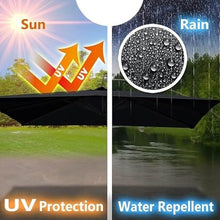 AMUYTCP Outdoor Market Patio Umbrella Canopy Cover, 10 X 10ft Patio Umbrella Replacement Canopy Square Cantilever Umbrella Replacement Cover 2-Tier Top Cover (Color:Light Grey)