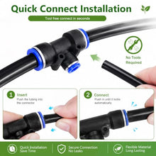 Push to Fit Drip Irrigation Sprinkler, Custom Length Watering Tube Kit