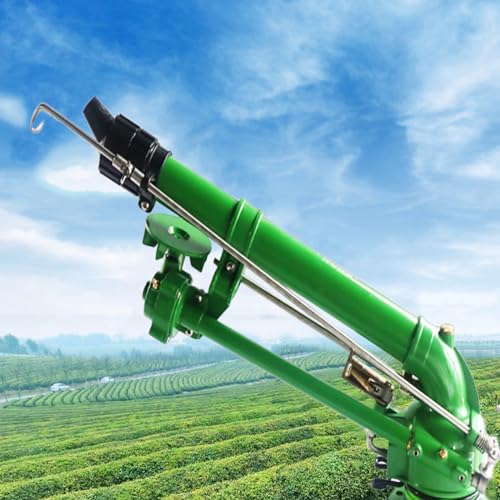 IMOSEI Farm Irrigation Sprinkler, 360° Large-Area Agriculture Farm Irrigation Sprinkler with 18mm/20mm/22mm Replacement Nozzle, Range Diameter 40-100m, Pressure Adjustable 4-8bar