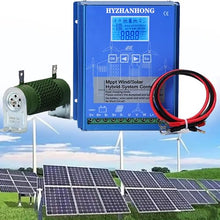 HYZHANHONG 10000W Wind Solar Hybrid Charge Controller with Unloading Resistor, Automatic Wind and Solar Boost Charge Equipment, for Power Plants, Street Lamp,24v