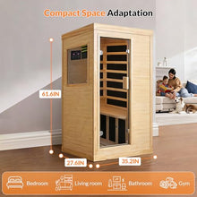 OUTEXER Infrared Sauna Home Sauna Spa Room Chilean Pine Wood 1200W 120v