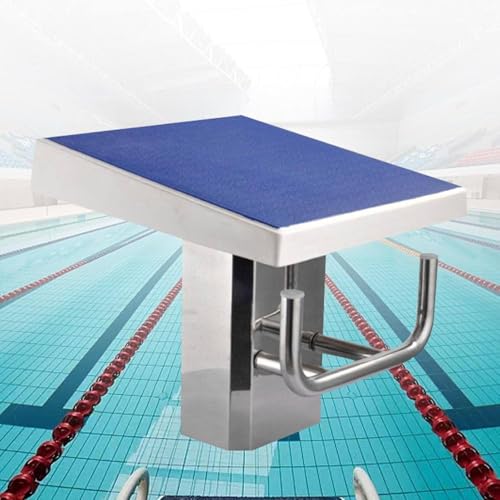 Diving Board Standard Pool Diving Platform, Swim Competition Training Jumping Diving Board, Stainless Pool One Step Diving Starting Block, Load 600 Lbs/272kg,Diving Boards for Inground Pools Luxury