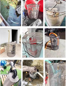 DLYZAYE Heavy Duty Pump Filter Cover, Universal 5mm Stainless Steel Mesh Guard for Sewage, Sump, & Pond Pumps, Anti-Clogging Protection Screen for Outdoor Use(60x100cm)