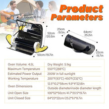 Portable Solar Oven Designed for Outdoor Cooking, Camping Stove with 4.5L Capacity, Foldable Stainless Steel Cooker for Travel Survival