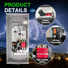 200 Amp Single Phase Automatic Transfer Switch - NEMA 3R Aluminum Enclosure for Outdoor and Indoor Power Management, Service Entrance Rated, Replaces Generac RXSW200A3
