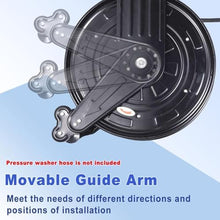 Retractable Air Hose Reel, Hose Reel for Pressure Washer, with Double Arm Hose Reel, 180° Swivel Ceiling/Wall Mount, Pressure Washer Drum, for Water/Air/Oil (32FT)