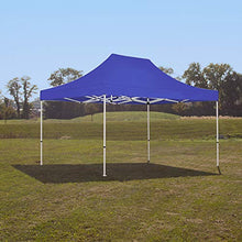 Vispronet 10x15 Instant Canopy Tent and 3 Side Walls – Commercial Grade Aluminum Frame with Water-Resistant Canopy Top and Sidewall – Bag and Stake Kit Included (Blue)