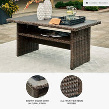 Signature Design by Ashley Brook Ranch Outdoor Dining Table with Storage