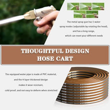 Heavy Duty Hose Reel Truck Kit, Household Stainless Steel Hose Mobile, Gardening Pipe Storage Rack (Hose Reel+30m Pipe)
