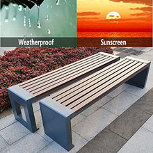 Outdoor Park Backless Bench Patio Seating, Terrace Porch Courtyard Garden Backless Bench, Weatherproof Heavy Bench, 2-6 Seats (Size : 40X45X220CM)