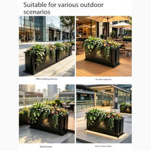 KEG801302 Flower Box Landscape Planter Box Flower Bed Decorative Pot Garden