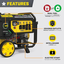 Champion 9375-Watt Electric Start Dual Fuel Portable Generator